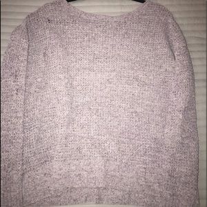 American Eagle Purple Distressed Sweater